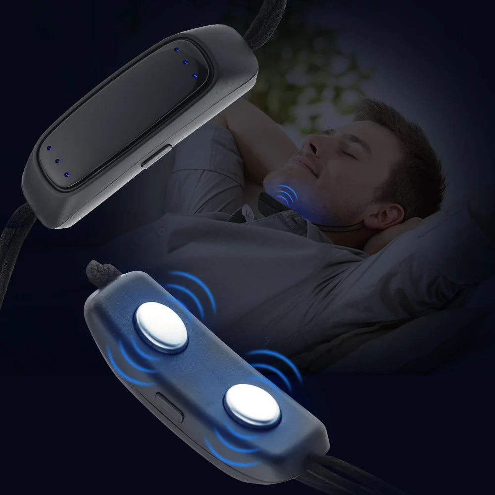 Smart Anti Snoring Device EMS Pulse Stop Snore Portable Comfortable