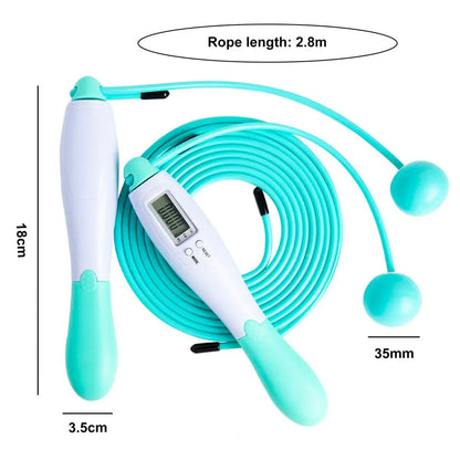 Cordless Jump Rope Digital Counting Electronic Jump Rope 360-Degree