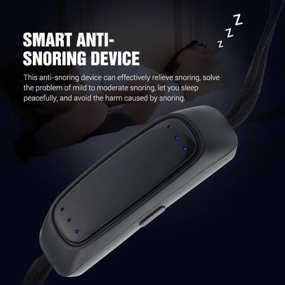 Smart Anti Snoring Device EMS Pulse Stop Snore Portable Comfortable